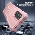 thumbnail image 6 of ExoGuard For Samsung Galaxy A02S Case, Phone Case with Screen Protector and Kickstand (Pink), 6 of 8