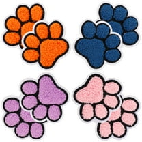 WRITWAA Decorative Paw Patches Assorted Color Chenille for DIY Use 8Pcs