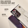 thumbnail image 3 of Allytechgroup for Samsung Galaxy Note 20 Ultra Wallet Case with 5 Cards Holders, Detachable Hand Strap & Shoulder Lanyard RFID Blocking Shockproof Protective Phone Case for Girls Women, White, 3 of 7