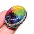thumbnail image 2 of Rainbow Solar Quartz Handmade 925 Sterling Silver Jewelry Ring Size 9, 2 of 2