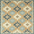 thumbnail image 1 of Ahgly Company Machine Washable Indoor Square Abstract Dark Almond Brown Area Rugs, 3' Square, 1 of 7