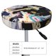 thumbnail image 4 of Balery Cute Mushroom Landscape Fundas de asiento para taburete de bar redondo de tela de terciopelo ajustables que protegen de arañazos y manchas para sillas de 14 a 17 pulgadas.-13 inch, 4 of 7