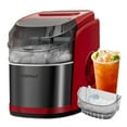 thumbnail image 1 of Costway Countertop Ice Maker 26.5lbs/Day Self-Cleaning Machine with Flip Lid Red, 1 of 10