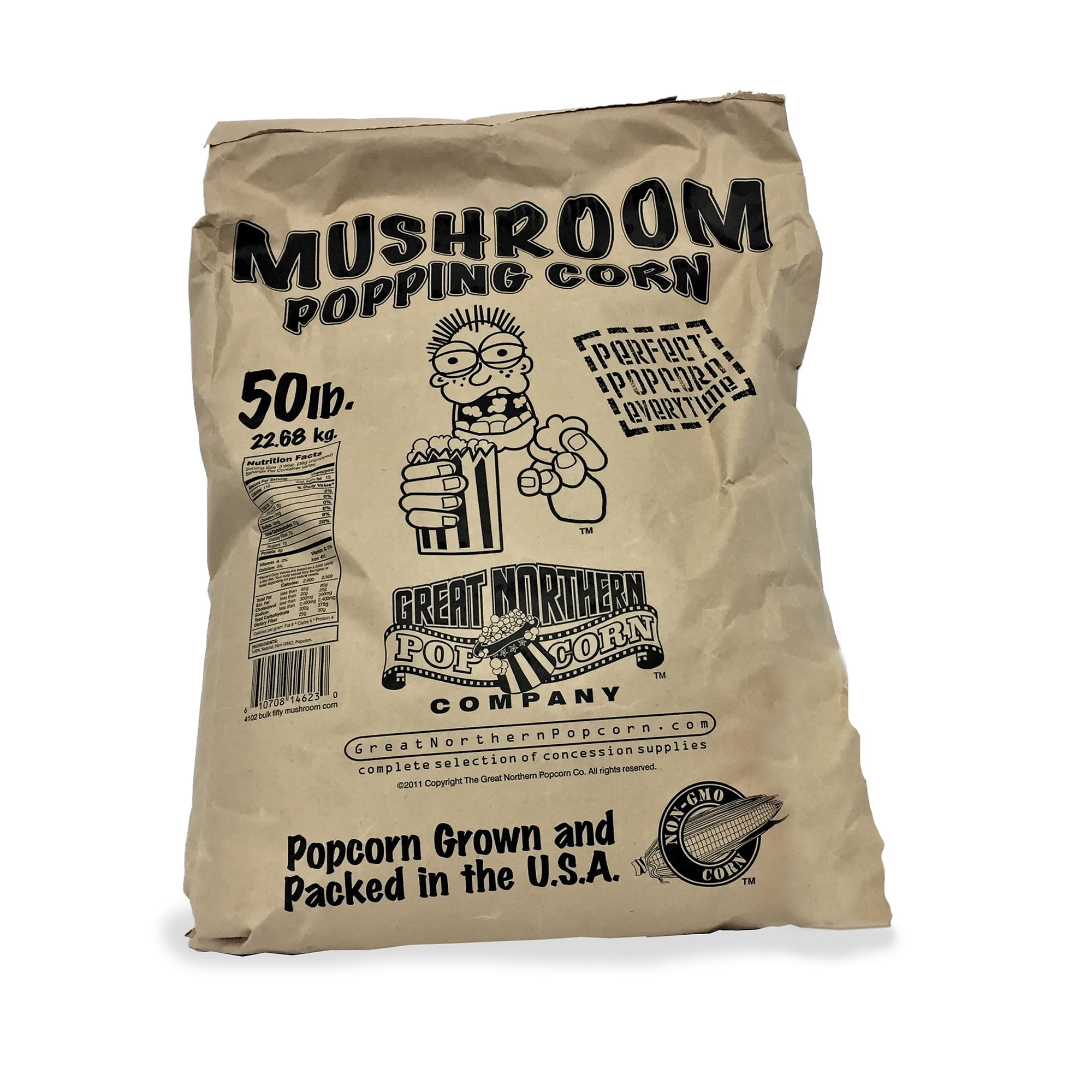 4102 Great Northern Popcorn Gourmet Mushroom Popcorn Bulk Bag 50 Pound Walmart Com
