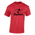 thumbnail image 2 of Respect My Tshirt - Sagittarius Zodiac Sign Graphic T-Shirt, Astrology Symbol Design, Crew Neck, Red, Small, 2 of 3