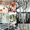 thumbnail image 6 of Hanging Wall Decor,Transparent Teardrop Shaped Chandelier Chandelier Pendant Parts Replacement Glass Beads Exquisite And Shine With Colorful Light, 6 of 9