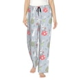 thumbnail image 1 of Balery Bunny cartoon with easter Pantalones de pijama para mujer, pijamas ultraligeros, pantalones de estar por casa-Large, 1 of 6