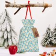 thumbnail image 6 of Fuzoiu Daisy Floral A Print Christmas Gift Bag,Burlap Gift Bag with Drawstring Closure & Hang Tag,Perfect for Holidays, Birthdays, and Special Occasions-Medium, 6 of 7