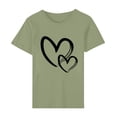 thumbnail image 2 of Goodtrade8 Shirts for Womens Valentines Plus Size Cute Valentine for Women Graphic Short Sleeve for Girlfriend Pullover Womens Tshirts, 2 of 6