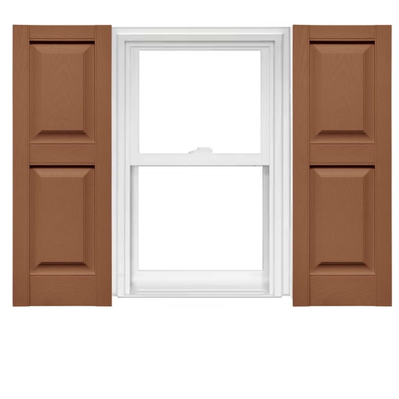 Mid America Vinyl Raised Panel Window Shutters (1 Pair)