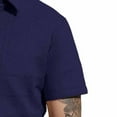 thumbnail image 5 of Stamzod Mens Shirts Casual Solid Short Sleeve Button Down Shirt Jacquard Textured Vacation Beach Shirts for Men Navy XXL, 5 of 6