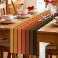 thumbnail image 5 of Table Runners 72 Inches Long Dress Scarves, Orange Gradient Wooden Plank Farmhouse Kitchen/Dining Table Decor Table Runner, Coffee Tablerunners, Farmhouse Country Wood Grain 13x72 Inch, 5 of 9