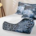 thumbnail image 4 of Homewish Blue Ombre Cheetah Twin Quilt Set,Contemporary Art Twin Coverlet Set,2pcs, 4 of 7