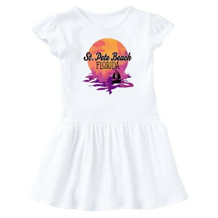 

Inktastic St. Pete Beach Florida Sunset Gift Baby Girl Dress