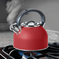 thumbnail image 6 of Stainless Steel Whistling Tea Kettle (1.9 lt, 64 oz) - Red, 6 of 8