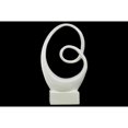thumbnail image 1 of Abstract Ceramic Sculpture In Glossy White, 1 of 1