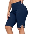 thumbnail image 3 of Ihhxva Women's Plus Size High Waisted Yoga Shorts with Pockets Tummy Control Moisture-Wicking Gym Athletic XL-5XL, 3 of 7