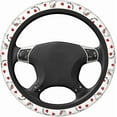 thumbnail image 4 of Kitty Cat Car Accessories Cute Steering Wheel Cover Women White Car Steering Wheel Covers Protector Universal 15 Inch, 4 of 8