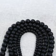 thumbnail image 4 of U8MO New Black Dull Polish Stone Loose Beads Jewelry Making DIY Beads 4~14mm-4mm-92pcs (approx.), 4 of 6