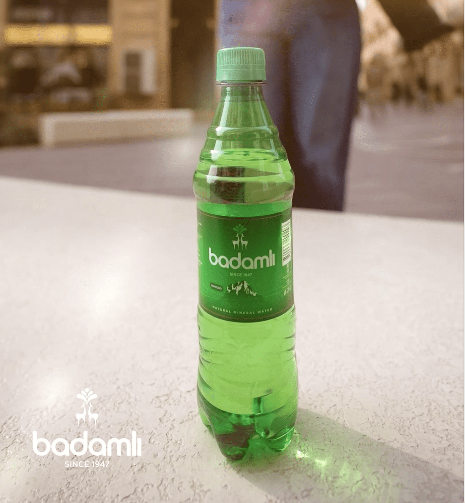 BADAMLI Naturally Sparkling Mineral Water | pH 7.5, 16.9 fl oz | Ideal Mineral Composition | Pack of 20
