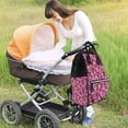 thumbnail image 5 of Yiaed Orchids Flowers Print Multi-Function Travel Backpack Nappy Bags, Nursing Bag, Fashion Mummy, Roomy Waterproof for Baby Care, Stylish and Durable, 5 of 5