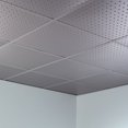 thumbnail image 5 of FASÄDE Miniquattro Decorative Vinyl 2ft x 2ft Lay in Ceiling Panel in Argent Silver (5 Pack), 5 of 5