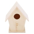 thumbnail image 2 of Casa para pájaros para jardines, casa para pájaros colgante, jaula para pájaros de madera para decoraciones, casa para pájaros de madera colgante, muy versátil, 2 of 9
