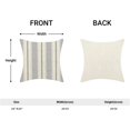 thumbnail image 5 of Navy Blue Sage Green Outdoor Pillow Covers 20 x 20 Inch, Beige Polka Dots Stripe Decor Throw Pillows for Couch Bed, Boho Modern Farmhouse Decorative Pillowcase Linen Cushion Cover Set of 2, 5 of 6