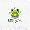 thumbnail image 4 of Inktastic Little Sister Frog Girls Toddler Dress, 4 of 5
