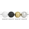 thumbnail image 3 of DecMode Multi Colored 4" Geometric Metallic Small Ceramic Orbs & Vase Filler (4 Count), 3 of 8