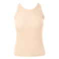 thumbnail image 4 of NIEWTR Womens Tank Tops High Neck Sleeveless Ribbed Tank Casual Basic Thick Strap Slim Fitted Racerback Shirts Womens Tank Summer Tank (XXL,A148-Beige), 4 of 7