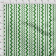 thumbnail image 4 of oneOone Polyester Spandex Green Fabric Vertical Chevron Craft Projects Decor Fabric Printed By The Yard 56 Inch Wide, 4 of 4