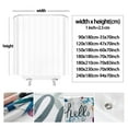 thumbnail image 4 of 2023 Upgraded Shower Curtain Set Waffle Weave Curtain Fabric Shower Curtain Set Hook Free Removeable Liner 250GSM Machine Washable 71by 74inch White, 4 of 5