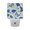 Blue Butterfly and Flower, variant on 2PCS LED Night Light Auto On/Off Sensor Warm Light Dusk to Dawn for Home Stairs Bathroom Decor Watercolor Pink and Purple Roses
