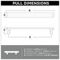 thumbnail image 5 of Franklin Brass P41763k-B Napier 6-5/16" Center To Center Bar Cabinet Pull - Bronze, 5 of 6