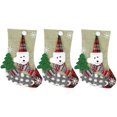 thumbnail image 1 of Bas de Noël, 3pcs/set Bas de Noël Chaussettes Décoration de Noël Pendentif Réponse Rapide, 1 of 14