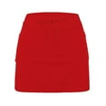 thumbnail image 5 of Jdkau Women's Mini Tennis Skirts Casual Athletic Workout Skorts with Pockets Golf Skirts for women（Red,4XL）, 5 of 6