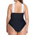 thumbnail image 3 of Women's Swimsuits One Piece Tummy Control Front Cross Backless Swimsuit Bathing Suit, 3 of 6