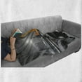 thumbnail image 6 of London Soft Flannel Fleece Throw Blanket, Big Ben and Westminster Bridge at Night in UK Street River European Look, Cozy Plush for Indoor and Outdoor Use, 70" x 90", Grey Yellow, by Ambesonne, 6 of 6