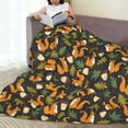 thumbnail image 6 of Salouo Forest Squirrel Print Bed Blankets,Flannel Blanket Comfortable Air Conditioning Blanket Lightweight Blanket for Sofa Bed Travel & Couch -60"x50", 6 of 8