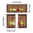 thumbnail image 3 of Gumesh Kitchen Curtains, Short Non-See-Through Privacy Tier Curtains, Light Filtering Semi Sheer Small Window Drapes for Bathroom Cafe, 3Pcs, 3 of 7