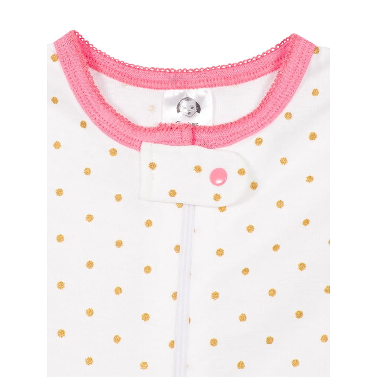 Gerber Baby Snug Fit Footed Pajamas 4-Pack photo 8