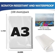 DTF Transfer Film - 100 Sheets A3 (11.7 x 16.5) for Direct Transfer Film Printing for DTF Ink Printing PET Film Printing and Transfer