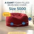 thumbnail image 2 of Ultimate Sack 4000 (4 ft.) Bean Bag Chair with Footstool (Bundle), 2 of 6