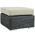 thumbnail image 4 of Modern Contemporary Urban Design Outdoor Patio Balcony Three PCS Sectional Sofa Set, Beige, Rattan, 4 of 6