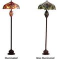 thumbnail image 3 of RADIANCE Goods Tiffany-Style 3 Light Victorian Double Lit Floor Lamp 18" Shade, 3 of 3