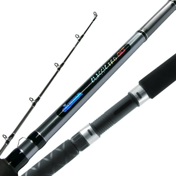 Okuma Classic Pro GLT Salmon Rod (10-20-Poundss, 8-Feet 6-Inch, Medium), Gloss Black and Mirrior Silver