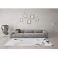 thumbnail image 3 of Ahgly Company Indoor Square Abstract Gray Modern Area Rugs, 4' Square, 3 of 4