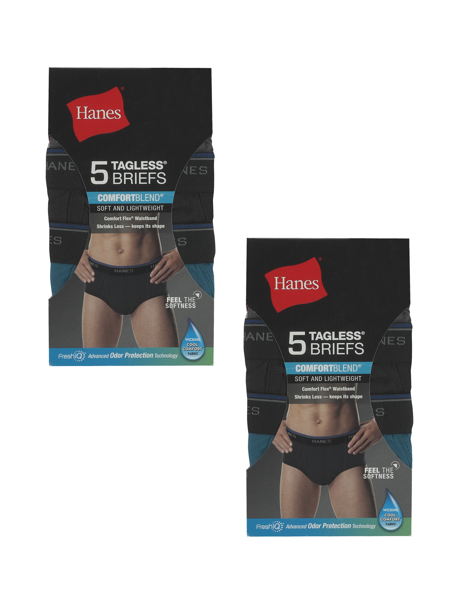 Hanes Men's Tagless ComfortBlend Assorted Briefs, 10-Pack Bundle, Size S-3XL - image 4 of 6