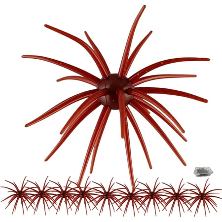 Creature Bait for Bass Fishing - Soft Plastic Fishing Lures Fuzzy Dice & Sea Urchin Style Finesse Bait for Freshwater Trout & Crappie with Tackle Box